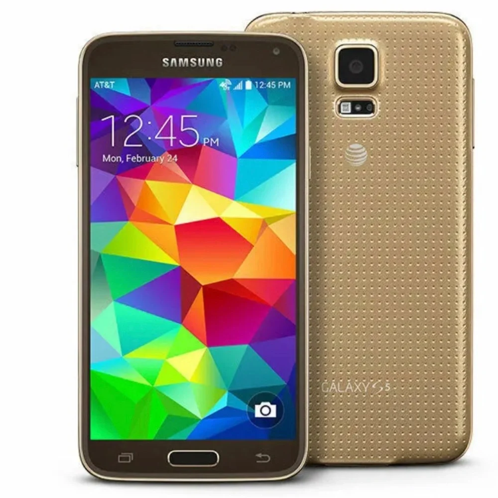 Samsung Galaxy S5 Gold Smartphone SM-G900V 16GB Verizon Unlocked Mint